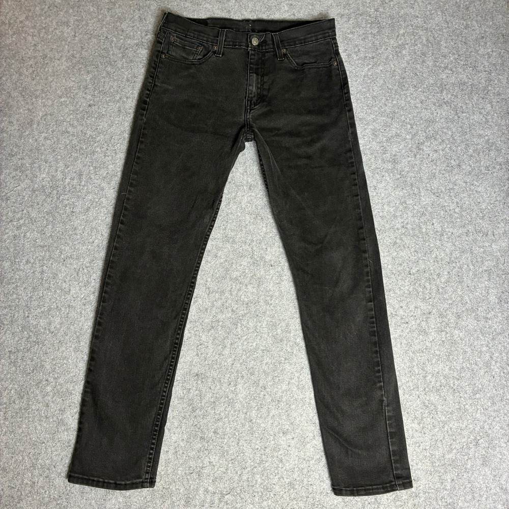 Levis 502 Regular Taper Jeans Mens 32x30 Black Excellent Stretch Denim Pants